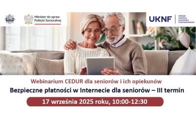 Bezpieczne płatności w Internecie dla seniorów – III termin